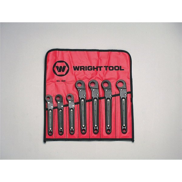 Wright Tool Wrench Set Rat Flare Nut 7Pc WRI1640